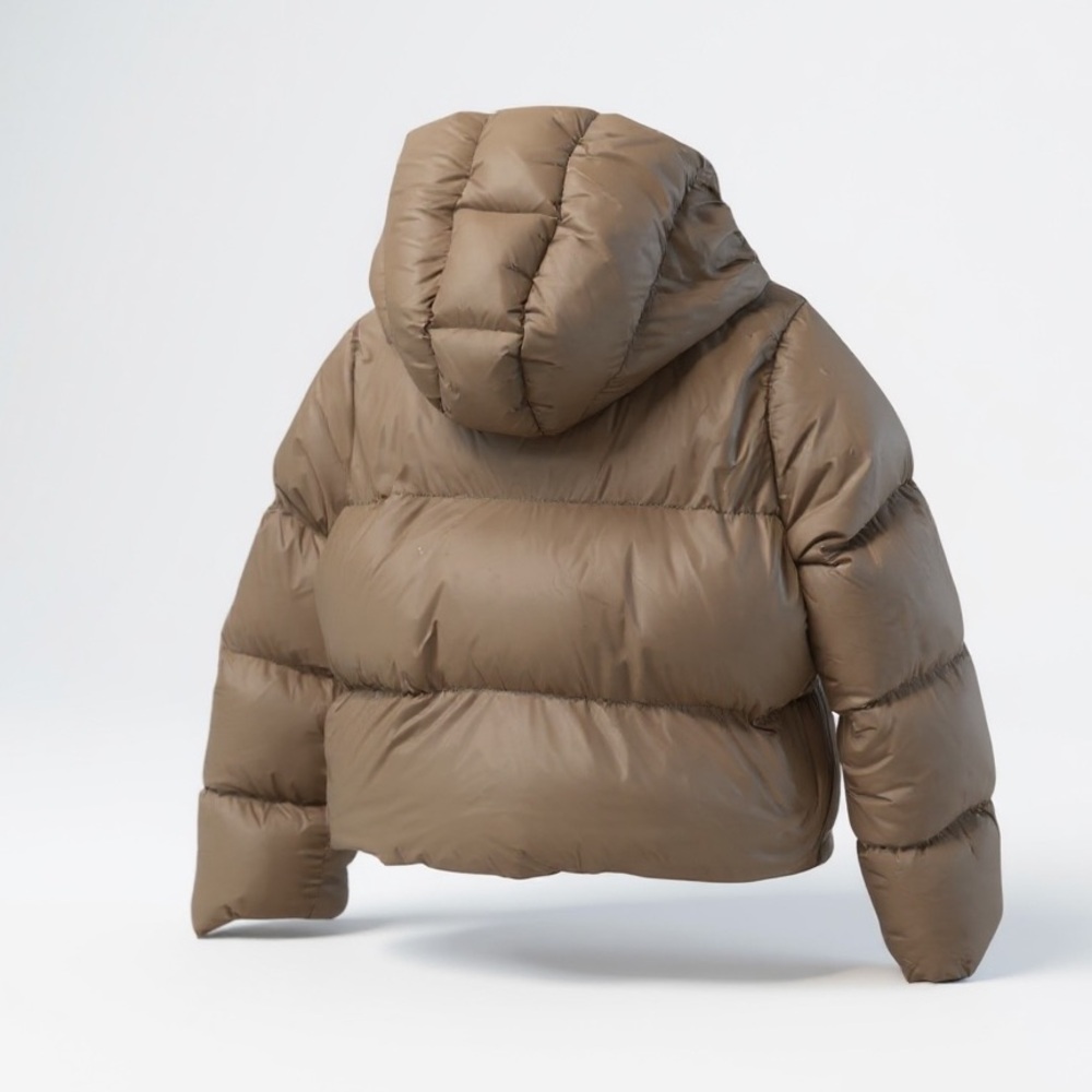 Banana Republic Women's Down Blend Puffer Jacket in Soft Carmel - Picture 5 of 12